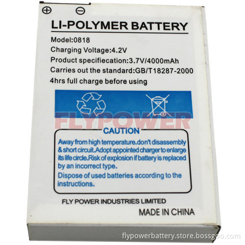 Lithium Battery 3.7V 4000mAh Polymer Rechargeable Battery Pack